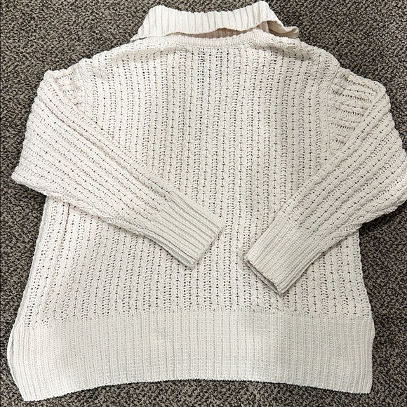 Aerie Cream Cowl Neck Sweater - Picture 4 of 5